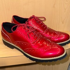 Red Oxford Women's Shoes